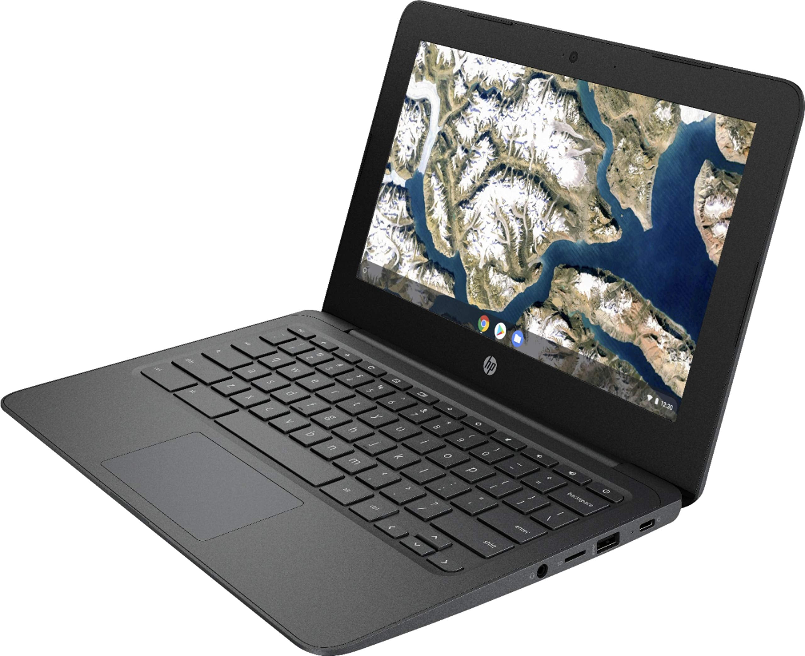HP Flagship Chromebook, 11.6' HD (1366 x 768) Display, Intel Celeron Processor N3350, 4GB LPDDR2, 32GB eMMC, Chrome OS, HD Graphics 500, 11A NB0013DX, Ash Gray